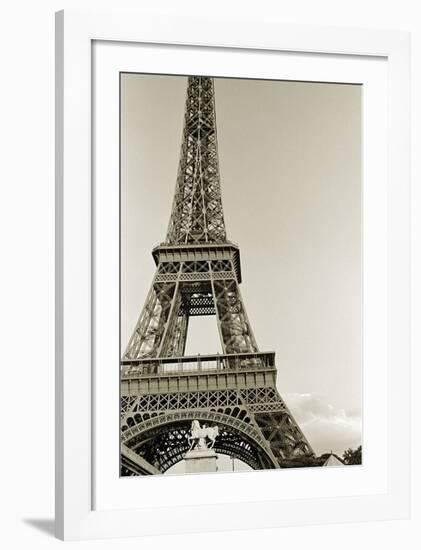 Eiffel Tower from the River Seine-Christian Peacock-Framed Art Print