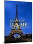 Eiffel Tower - Grande Dame-Cora Niele-Mounted Giclee Print