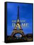 Eiffel Tower - Grande Dame-Cora Niele-Framed Stretched Canvas