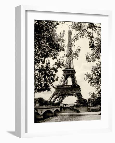 Eiffel Tower II - black and white-Amy Melious-Framed Premium Giclee Print