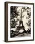 Eiffel Tower II - black and white-Amy Melious-Framed Art Print