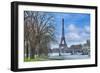 Eiffel Tower, Ile des Cygnes and Seine Paris-Cora Niele-Framed Photographic Print