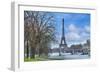 Eiffel Tower, Ile des Cygnes and Seine Paris-Cora Niele-Framed Photographic Print