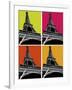 Eiffel Tower in Color Blocks-Whoartnow-Framed Giclee Print