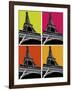 Eiffel Tower in Color Blocks-Whoartnow-Framed Giclee Print