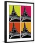 Eiffel Tower in Color Blocks-Whoartnow-Framed Giclee Print