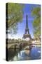 Eiffel Tower in green-Philippe Manguin-Stretched Canvas