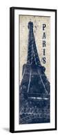 Eiffel Tower in Indigo-N. Harbick-Framed Art Print