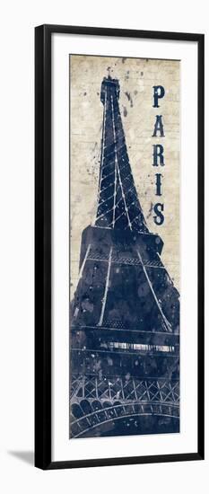 Eiffel Tower in Indigo-N. Harbick-Framed Art Print