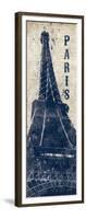 Eiffel Tower in Indigo-N. Harbick-Framed Art Print