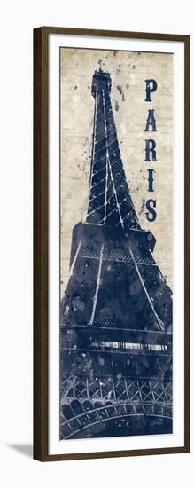 Eiffel Tower in Indigo-N. Harbick-Framed Art Print