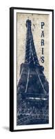 Eiffel Tower in Indigo-N. Harbick-Framed Art Print