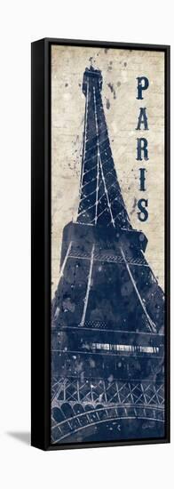 Eiffel Tower in Indigo-N. Harbick-Framed Stretched Canvas