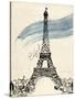 Eiffel Tower in Pen-Morgan Yamada-Stretched Canvas