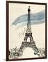 Eiffel Tower in Pen-Morgan Yamada-Framed Art Print