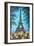 Eiffel Tower in Spring Flowers-Valery Rybakow-Framed Art Print