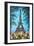 Eiffel Tower in Spring Flowers-Valery Rybakow-Framed Art Print