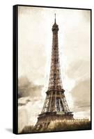 Eiffel Tower in Winter-Philippe Hugonnard-Framed Stretched Canvas