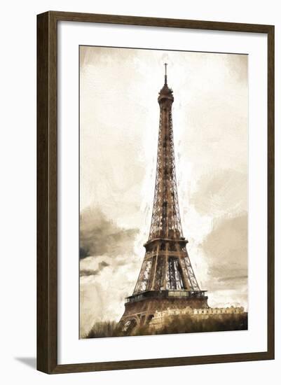 Eiffel Tower in Winter-Philippe Hugonnard-Framed Giclee Print