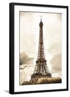 Eiffel Tower in Winter-Philippe Hugonnard-Framed Giclee Print