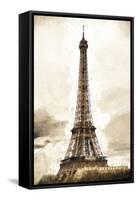 Eiffel Tower in Winter-Philippe Hugonnard-Framed Stretched Canvas