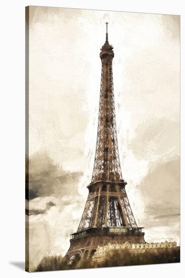 Eiffel Tower in Winter-Philippe Hugonnard-Stretched Canvas