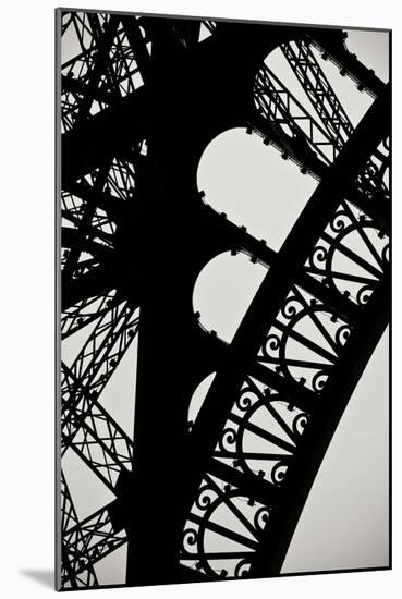 Eiffel Tower Latticework I-Erin Berzel-Mounted Photographic Print