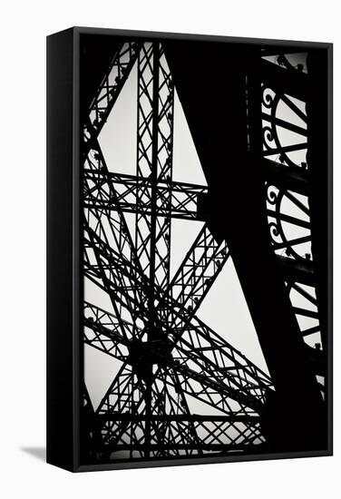 Eiffel Tower Latticework II-Erin Berzel-Framed Stretched Canvas