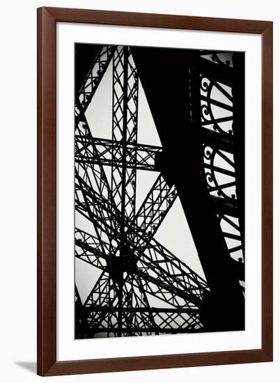 Eiffel Tower Latticework II-Erin Berzel-Framed Photographic Print