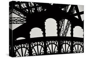 Eiffel Tower Latticework IV-Erin Berzel-Stretched Canvas
