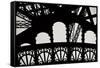 Eiffel Tower Latticework IV-Erin Berzel-Framed Stretched Canvas