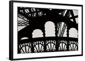 Eiffel Tower Latticework IV-Erin Berzel-Framed Photographic Print