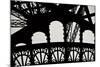 Eiffel Tower Latticework IV-Erin Berzel-Mounted Photographic Print