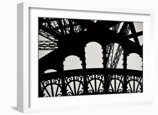 Eiffel Tower Latticework IV-Erin Berzel-Framed Photographic Print