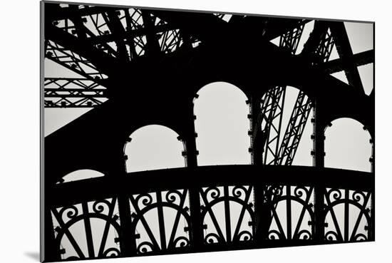 Eiffel Tower Latticework IV-Erin Berzel-Mounted Photographic Print