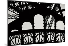 Eiffel Tower Latticework IV-Erin Berzel-Mounted Photographic Print