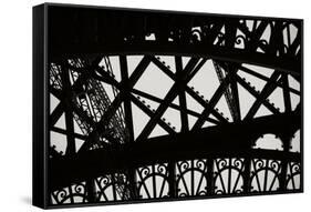 Eiffel Tower Latticework V-Erin Berzel-Framed Stretched Canvas