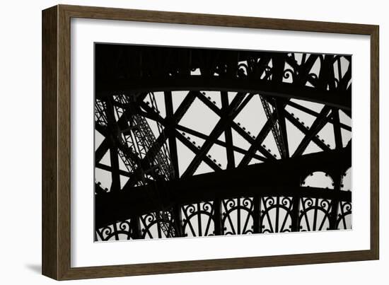 Eiffel Tower Latticework V-Erin Berzel-Framed Photographic Print