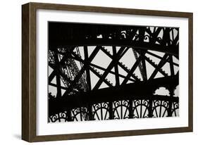 Eiffel Tower Latticework V-Erin Berzel-Framed Photographic Print