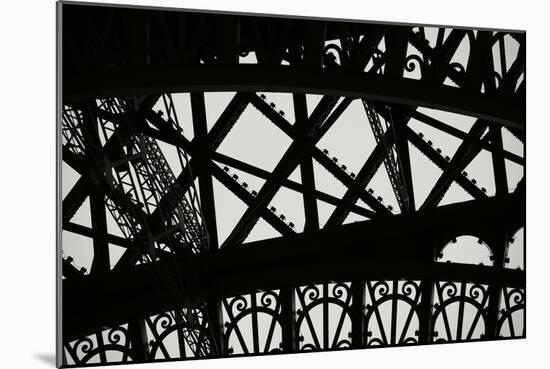 Eiffel Tower Latticework V-Erin Berzel-Mounted Photographic Print