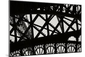 Eiffel Tower Latticework V-Erin Berzel-Mounted Photographic Print