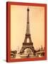 Eiffel Tower, Looking Toward Trocadéro Palace, Paris Exposition, 1889-null-Stretched Canvas