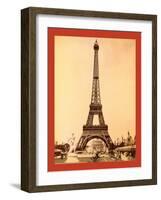 Eiffel Tower, Looking Toward Trocadéro Palace, Paris Exposition, 1889-null-Framed Giclee Print