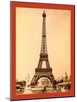 Eiffel Tower, Looking Toward Trocadéro Palace, Paris Exposition, 1889-null-Mounted Giclee Print