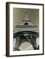 Eiffel Tower Looking Up-Christian Peacock-Framed Art Print