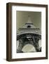 Eiffel Tower Looking Up-Christian Peacock-Framed Art Print