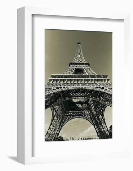 Eiffel Tower Looking Up-Christian Peacock-Framed Art Print