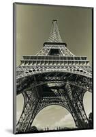 Eiffel Tower Looking Up-Christian Peacock-Mounted Art Print