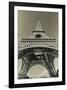 Eiffel Tower Looking Up-Christian Peacock-Framed Art Print