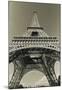 Eiffel Tower Looking Up-Christian Peacock-Mounted Art Print